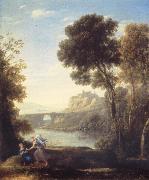 Claude Lorrain Landscape with Hagar and the Angel oil painting artist